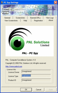 PAL PC SPY screenshot